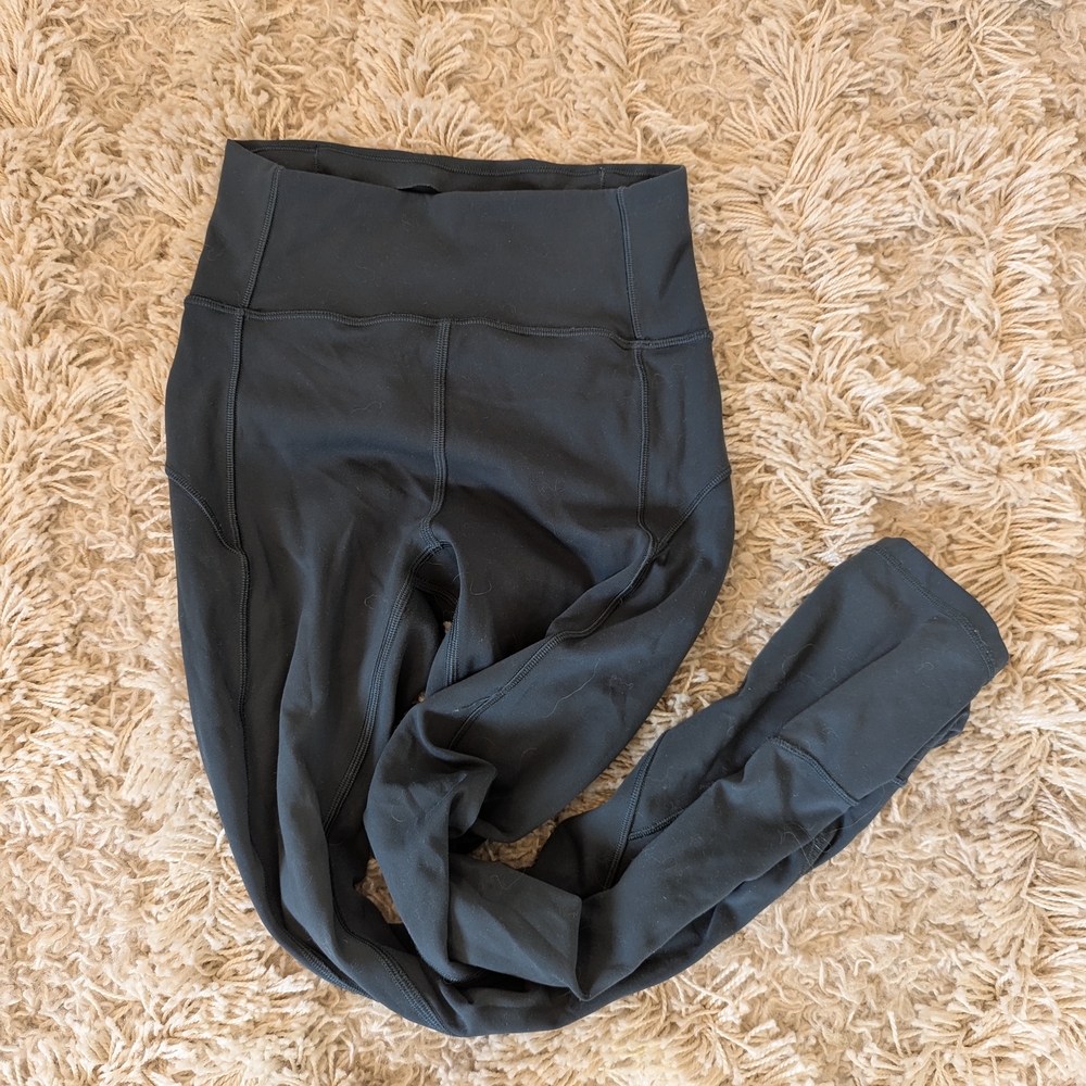 Vintage Lululemon Super High Rise Dark Teal Compression Leggings